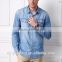 mens blue denimshirt with chest pocket N01