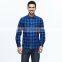 Custom Men Flannel Plaid Black And Red Check Casual Shirt