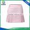 Fashionable green color polyester spandex blend mesh fabric ladies dry fit skirt, golf skirt