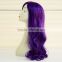 Cheap Factory Price Heat Resistant Synthetic Hair Long Lady Cosplay Wig Purple Wig