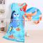China manufacture reactive printing velour beach towel one sided cotton terry