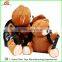 Kids Girls Cute 3D Plush Bear Backpack PU School Bag