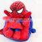 Carton design plush spider man backpack /plush animal backpack