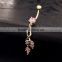 Color Changing Button Fake Navel Anime Belly Ring