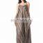 Lofbaz Women's Casual Bohemian Spring Summer Low V Neck Spaghetti Strap Maxi Dresses S-M-L-XL