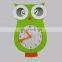 Owl Shape wall clock wall kid's bedroom decor wall clock
