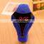 different color high quality snake shape silicone band led watch silicone for popular design