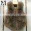 2017 New Jiaxing Winter Warm Fsahion Long Women Fox Fur Vest Real Fox Fur Coat