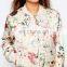 OEM fashion floral print bomber jacket casual custom design wholesale 2016