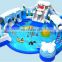 Customized Giant Water Park Slides For Sale Cheap Inflatable Water Park With Floating Obstacles