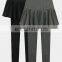 T-WP016 Cheap Wholesale Women Leave Two Leggings Pleated Skirts Pants