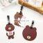 2017 new design customized bear shape soft rubber pvc luggage tag