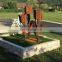 Garden Art Realistic Rose Corten Steel Sculpture
