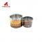 Hot new products 250ml round screw top tin cans with plastic brush 250 ml can 20ml metal