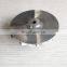 K16 5324-123-2201 45.78/61.98mm 11+0 Blades Turbo Billet/milling/aluminum 2618 Compressor Wheel for 5324-970-7401 / 5324-970-740