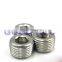 High quality 1/2'' inch butt weld pipe threaded 304 inner hexagon Blocked head Stuffy head stainless steel hose barb fittings