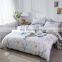 i@home Ins nordic white striped print cotton duvet bedsheets bedding set