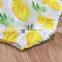 Newbrorn Summer 2pcs Set INS Baby Girl Green big bow tops & pineapple print shorts Outfit 0-2years