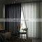 Wholesale luxury cortinas de salon black and white lattice printed semi-shading house  window curtain for the living room