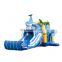 Dolphin Themed Water Bouncing Castle Combo Kids Jumping Castle With Water Slide