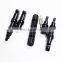 1500V TUV Waterproof Ip68 2 Pin PV DC Connector 2 to 1 Solare Panel System