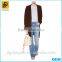 Fashion Western Bell-bottom Design Women Garment Factory Denim Flared Jeans