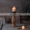 European church retro decoration piece custom logo cheap cement antique matte candle holder for home