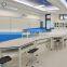 University classroom lab table science lab work table chemistry laboratory work bench hexagon table