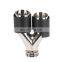 Original style 304 stainless steel 63mm dual carbon fiber exhaust
