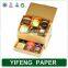 Yifeng 100% quanlity custom luxury printed cardboard chocolate gift box packaging