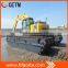 Dredging machinery amphibious excavator with long reach arm