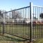 High quality Ornamental forged steel fence and gate industrial Metal Steel garrision Fencing