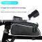 Bicycle mobile bag bicycle frame waterproof outdoor cycling mobile phone case storage bag