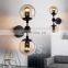 Creative personality double-headed magic bean glass wall lamp for decoration