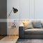 Nordic Coffee Table Solid Wood Table Top Floor Lamp LED Bedside Table Floor Lamp