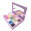 Wholesale Magnetic Paper Cardboard Makeup Compact Case Empty Packaging Eyeshadow Palette with Mirror