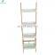 Eco- friendly bamboo storage shelf bathroom storage corner shelf towel storage rack