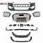 Auto parts car front bumper assembly rs grille tail lip tail exhaust for Audi A3 upgrade to Rs3 Model 2017 2018 2019