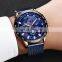 Custom Stainless Steel Mesh Fashion Watch Digital Waterproof Sports Wrist Men Luxury Quartz Watches