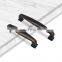 Painted Adjustable Black Wardrobe Drawer Door Bar Antique Cabinet Handles Pull Zinc Alloy Furniture Handle