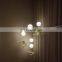 Deco Chandelier Hanging Glass Ball Plant Modern Artistical Duplex Apartment Spiral Stair Pendant Lamp