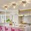 Mini Chandelier Crystal Ceiling Light Small Flush Mount Ceiling Light Ceiling Lights for Bedroom Bathroom Hallway