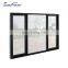 Australia Standard Hurricane Impact windproof Casement Insulated Window for Home Casement Window with Fixed Glass Design