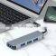 usb 3.0 hub 4 port Type C Hub  Converter usb Splitter adapter phone usb docking station for  macbook