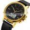 Chinese brand SKMEI 1652 new trendy genuine leather digital-quartz watches men