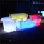 latset design light up chair/plastic patio furniture/led sofa chair,led lighted plastic garden coffee tables and chairs