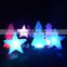 garden decorative Christmas tree /RGB color changing battery powered mini wireless led flood Christmas star tree light