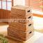 High Quality Rustic Woven Rattan Basket with Lid, Rattan Storage Basket Box, Laundry Basket Wholesale