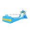 inflatable outdoor bounce house with water slide