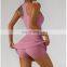Customize Zipper Yoga Tennis Dress With Shorts One Piece Sports Set Women Gym Fitness Golf Suit Set Workout Running Wear Clothes